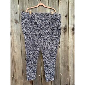 Terra & Sky Floral‎ Print Casual Pants Comfort Stretch Plus Size 4X